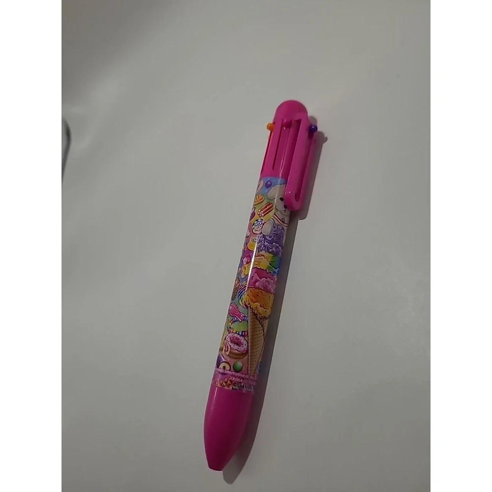 Lisa Frank 6 Color Writing Pen - Cat Puppy Ice Cream‎ - Read Description